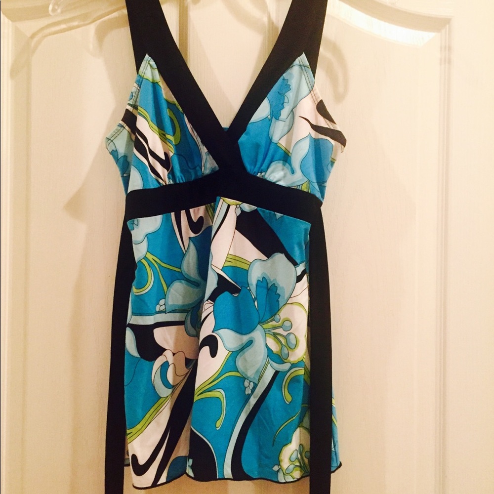 Blue Multi Top